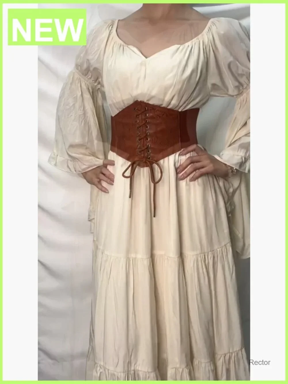 Women's Renaissance Corset Belt Lace-Up Wide Waist Cincher